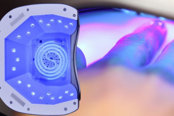 Caractéristique des lampes ongles CCFL , Vu d'une lampes CCFL allumé