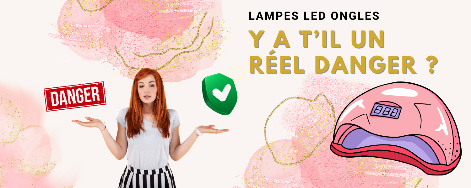 Les lampes led ongles sont t'ils un véritable dans . Une femme qui se pose la question avec une illustration de lampe ongles